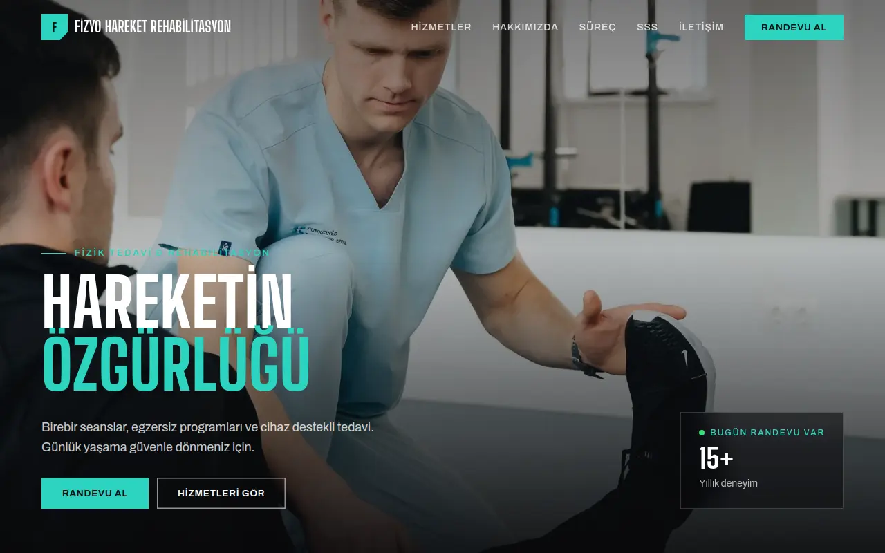 Kişisel Doktor Web Sitesi — Fizyo Hareket Rehabilitasyon